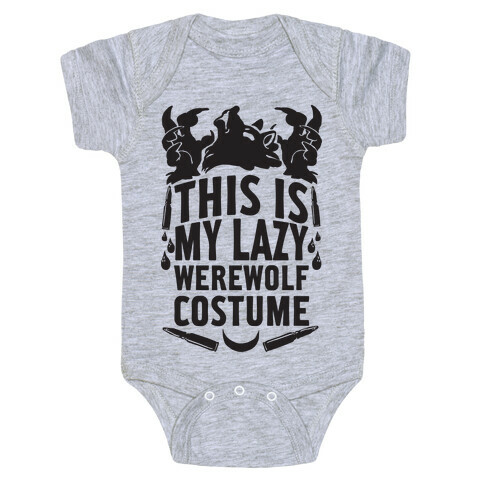 This Is My Lazy Werewolf Costume Baby One-Piece
