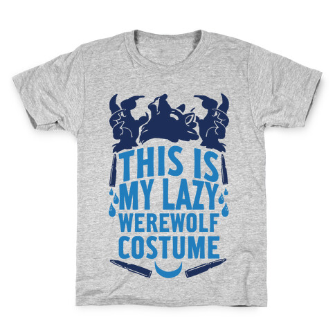 This Is My Lazy Werewolf Costume Kids T-Shirt