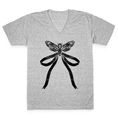 Moth Bow V-Neck Tee Shirt