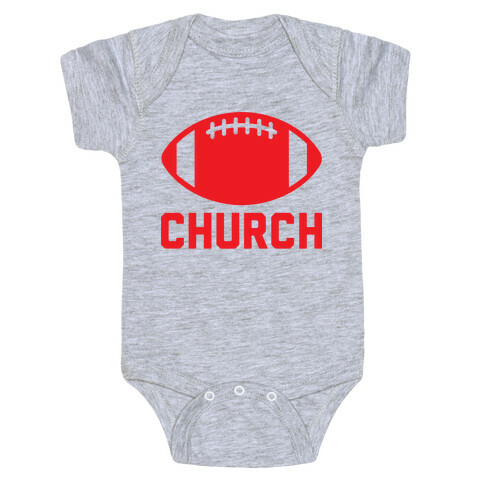 Football Church Baby One-Piece
