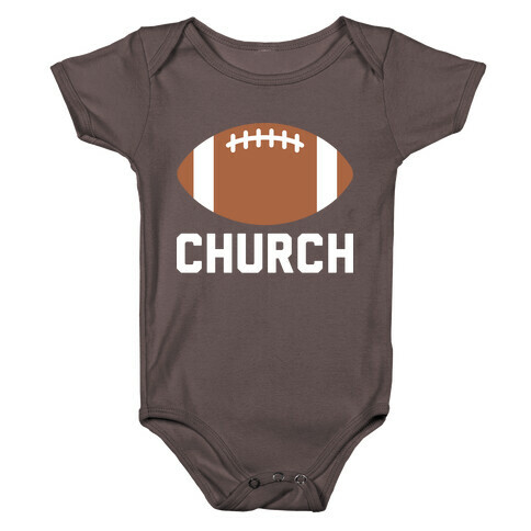 Football Church Baby One-Piece