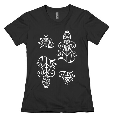 Illuminati Tattoo Daggers Womens T-Shirt