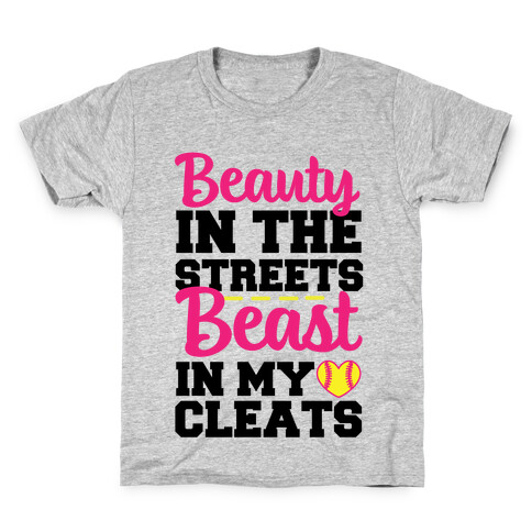 Beauty in the Streets Beast In My Cleats Kids T-Shirt