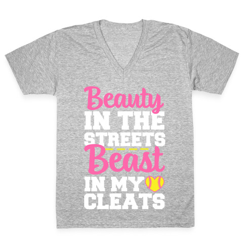 Beauty in the Streets Beast In My Cleats V-Neck Tee Shirt