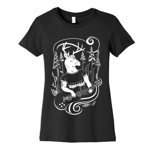 Rock and Roll Buck Womens T-Shirt