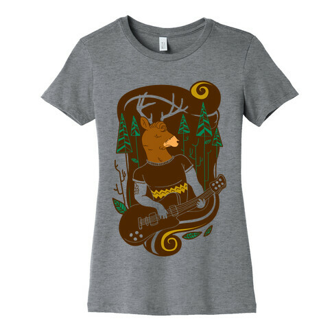 Rock and Roll Buck Womens T-Shirt