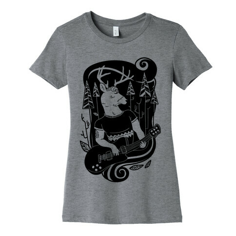 Rock and Roll Buck Womens T-Shirt