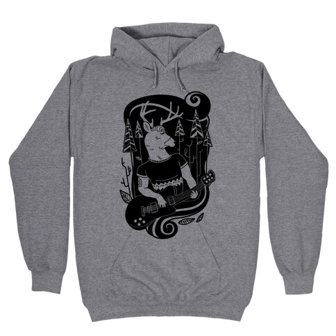 Rock and Roll Buck Hooded Sweatshirt