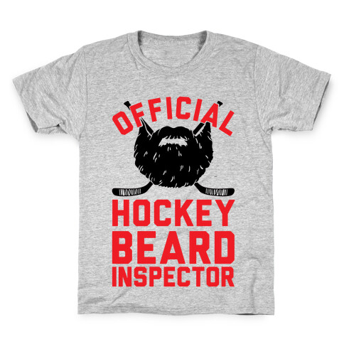 Official Hockey Beard Inspector Kids T-Shirt
