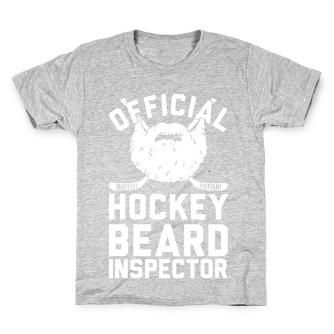 Official Hockey Beard Inspector Kids T-Shirt