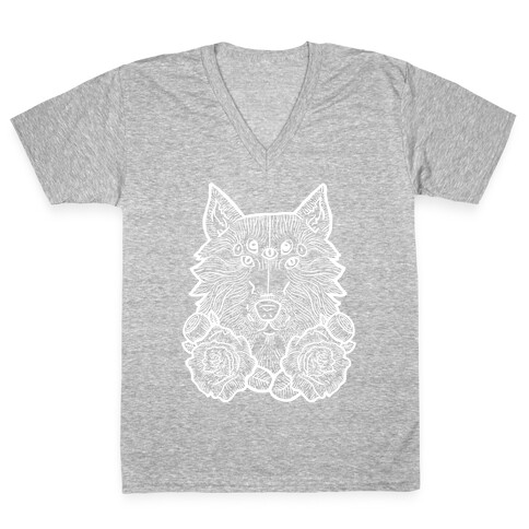 Seven Eyed Wolf V-Neck Tee Shirt