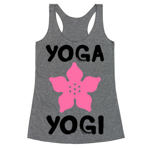 Yoga Into A Yogi Racerback Tank Top