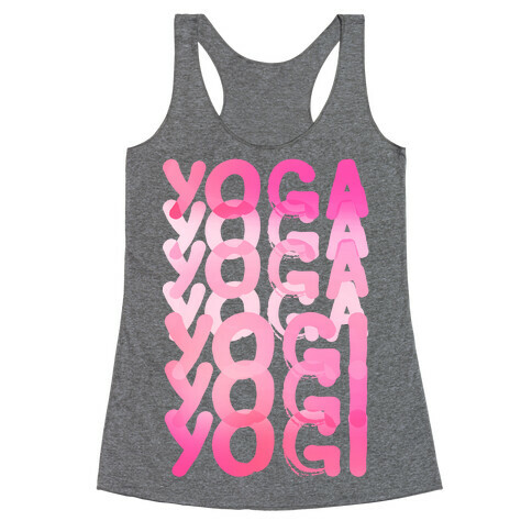 Yoga Into A Yogi Racerback Tank Top