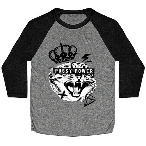 Pussy Power Baseball Tee