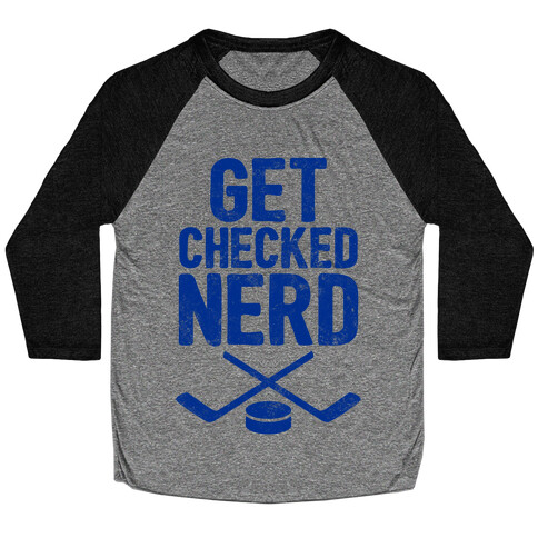 Get Checked Nerd Baseball Tee