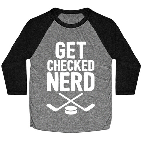 Get Checked Nerd Baseball Tee