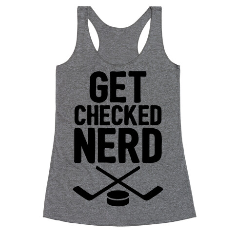 Get Checked Nerd Racerback Tank Top