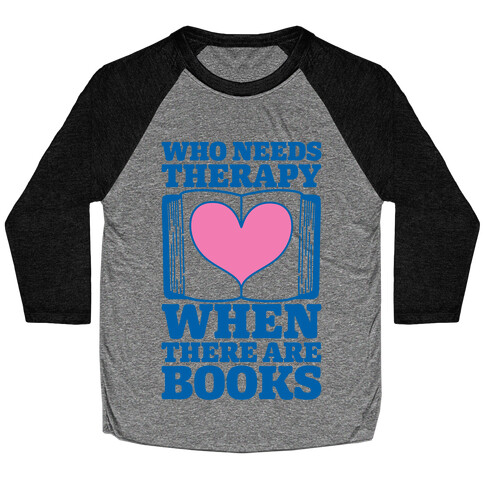 Book Therapy Baseball Tee