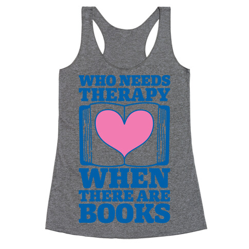 Book Therapy Racerback Tank Top