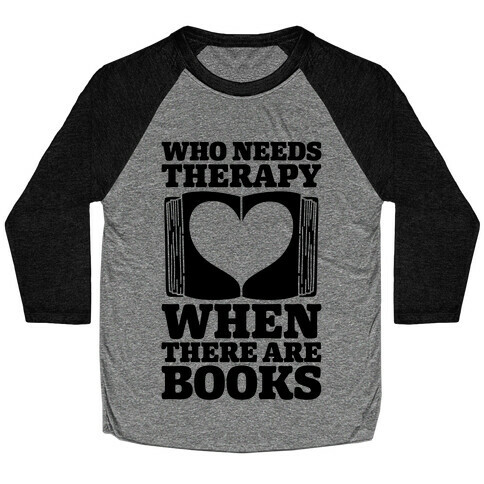 Book Therapy Baseball Tee