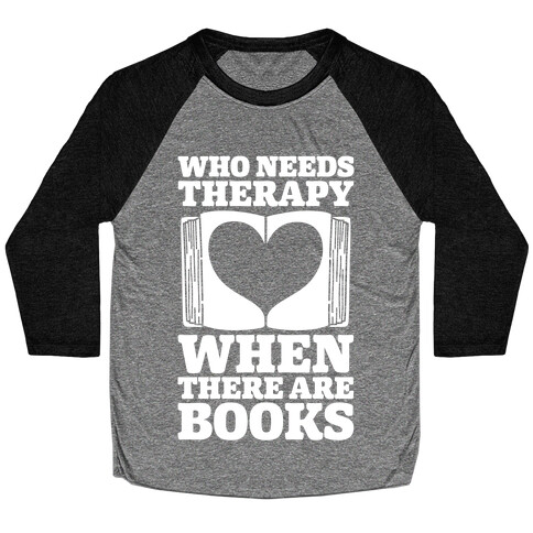 Book Therapy Baseball Tee