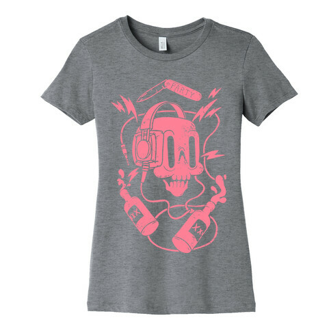 Party Skull Womens T-Shirt