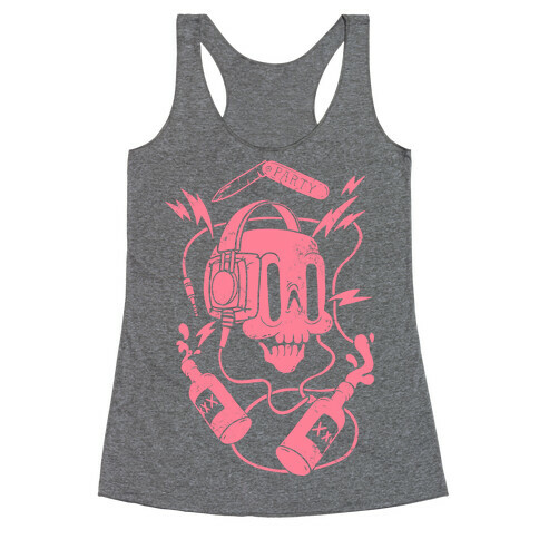 Party Skull Racerback Tank Top