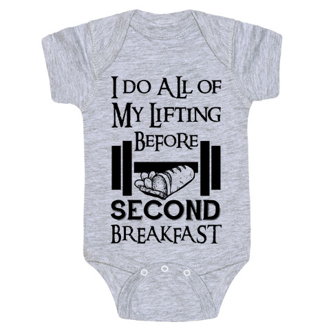 I Do All Of My Lifting Before Second Breakfast Baby One-Piece