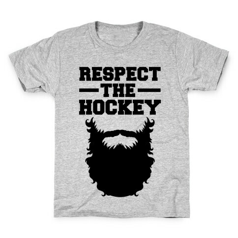 Respect The Hockey Beard Kids T-Shirt