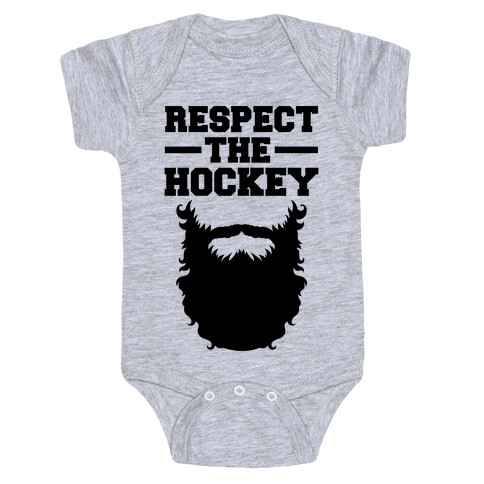 Respect The Hockey Beard Baby One-Piece