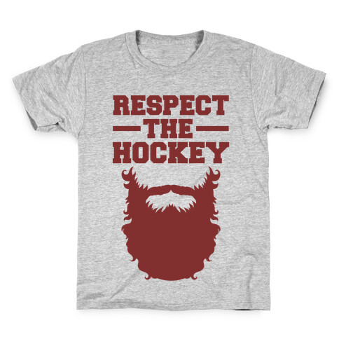 Respect The Hockey Beard Kids T-Shirt