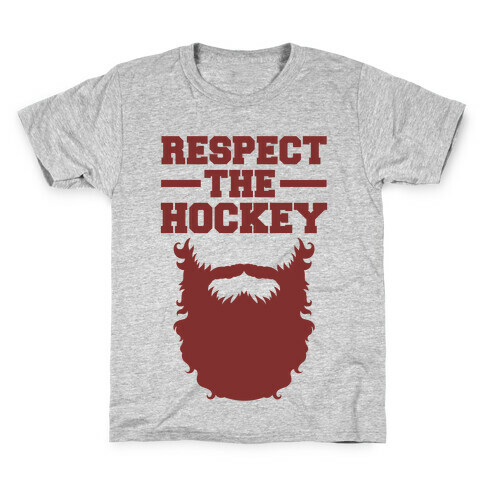 Respect The Hockey Beard Kids T-Shirt