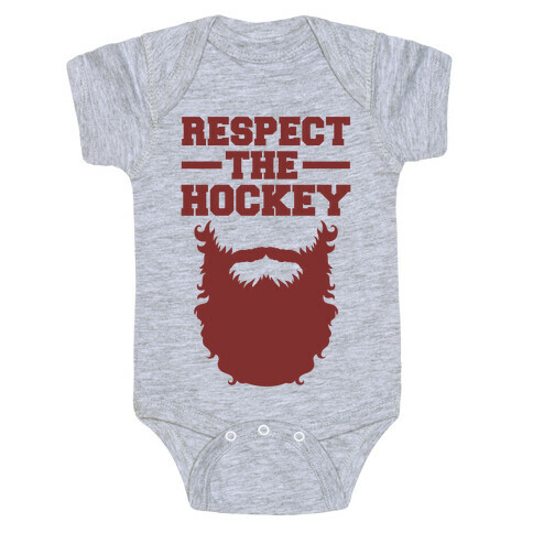 Respect The Hockey Beard Baby One-Piece