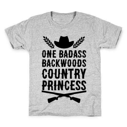 One Badass Backwoods Country Princess Kids T-Shirt