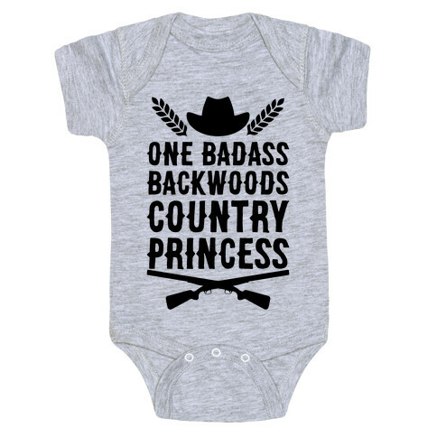 One Badass Backwoods Country Princess Baby One-Piece