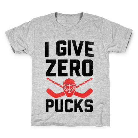 I Give Zero Pucks Kids T-Shirt