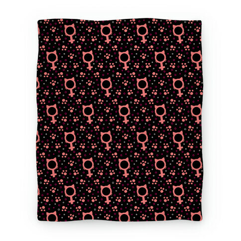 Female Cat Symbol Pattern Blanket