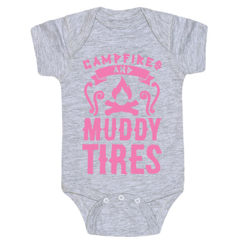 Campfires And Muddy Tires Baby One-Piece