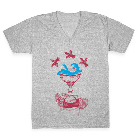 Ace Of Cups V-Neck Tee Shirt