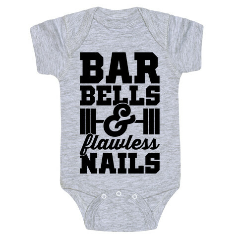 Barbells And Flawless Nails Baby One-Piece