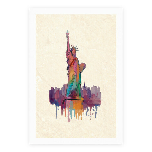 Statue Of Liberty Watercolor Poster