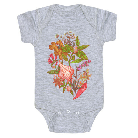 Chef's Botanical Herbs and Spices Baby One-Piece
