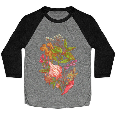 Chef's Botanical Herbs and Spices Baseball Tee