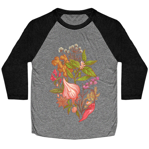 Chef's Botanical Herbs and Spices Baseball Tee