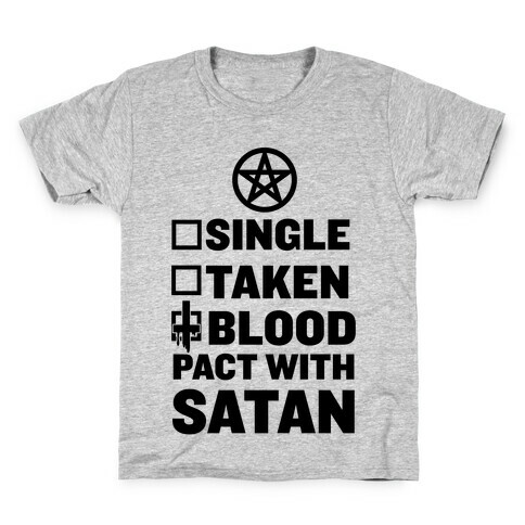 Blood Pact With Satan Kids T-Shirt