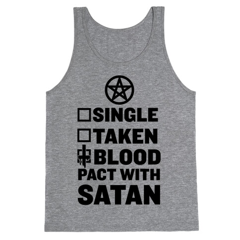 Blood Pact With Satan Tank Top