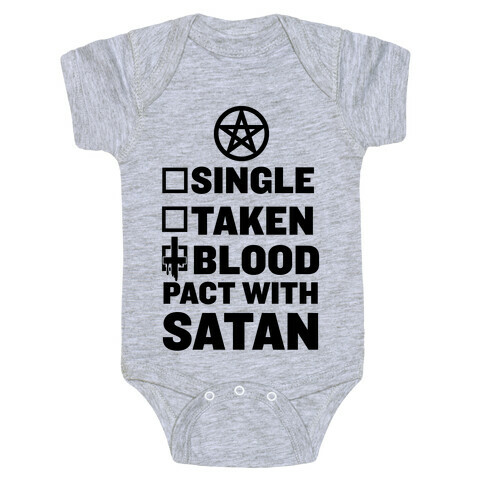 Blood Pact With Satan Baby One-Piece