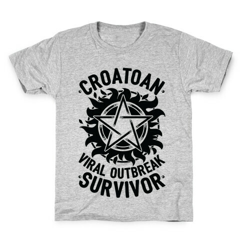 Croatoan Virus Outbreak Survivor Kids T-Shirt