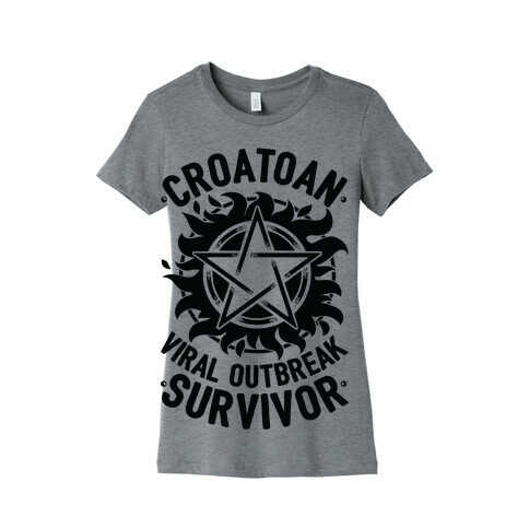 Croatoan Virus Outbreak Survivor Womens T-Shirt