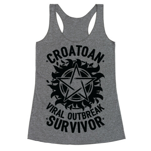 Croatoan Virus Outbreak Survivor Racerback Tank Top